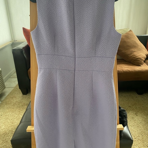 Tahari Lavender Midi Dress with Belt Detail Size 4 - Picture 2 of 7